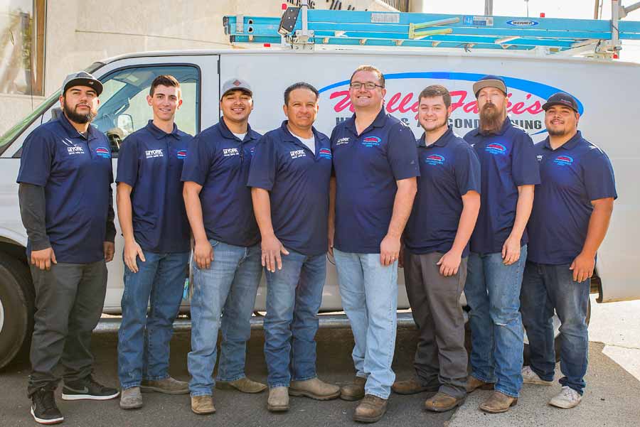 The Wally Falke's Heating & Air Conditioning Staff